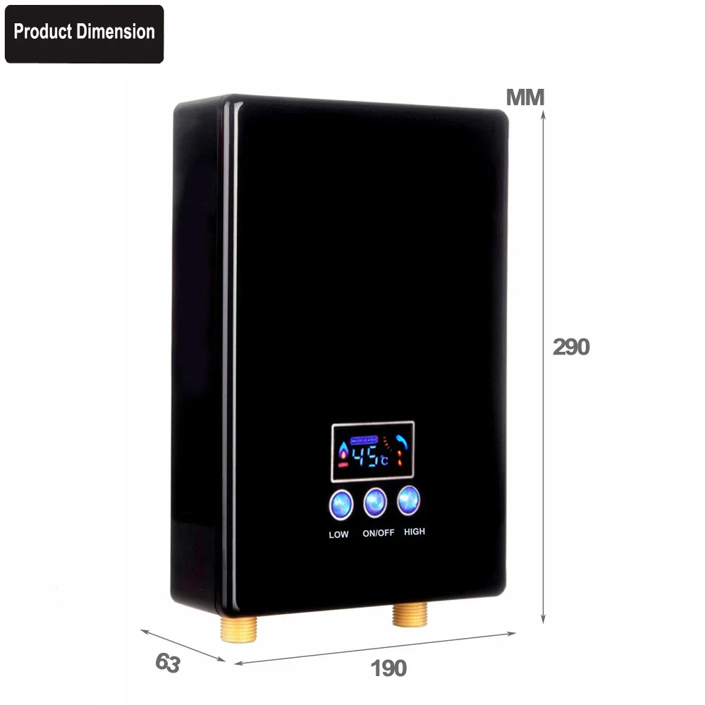 electric heater Instant Gyser Instant Electric Mini Tankless Water Heater Hot Instantaneous terma eléctrica para ducha 온수히터