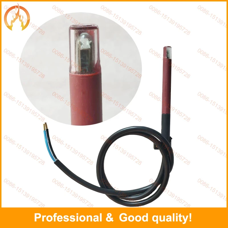 Glass bulb QRB1 Extra length QRB1 High sensitive Flame detector Lengthen Red QRB1 photocell for oil burner