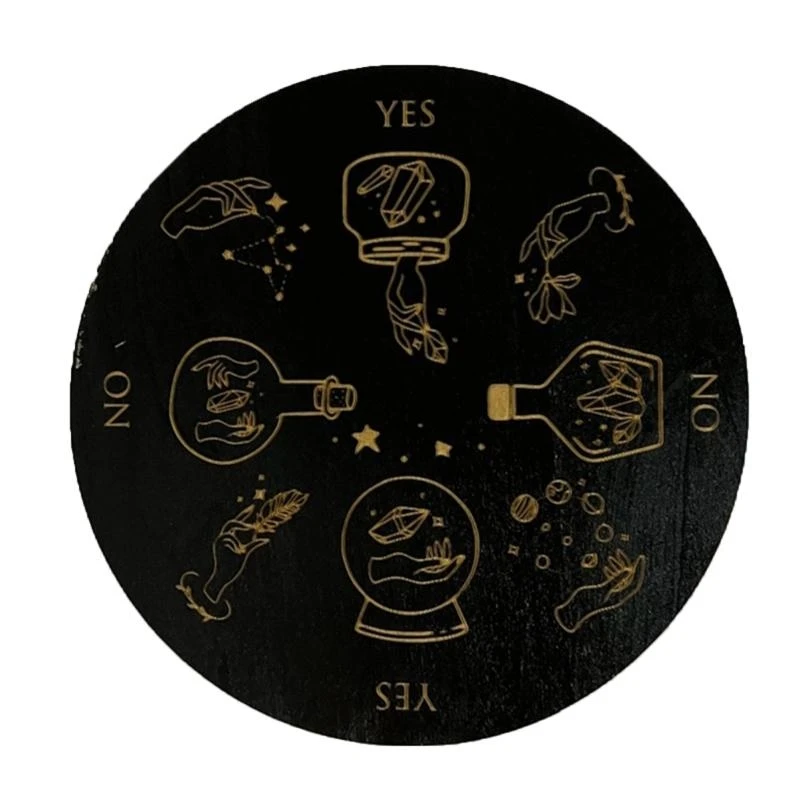 Wooden Pendulum Board Dowsing Divination Pendulum Witchcraft Altar Supplies Pendulum Board Metaphysical Message Board