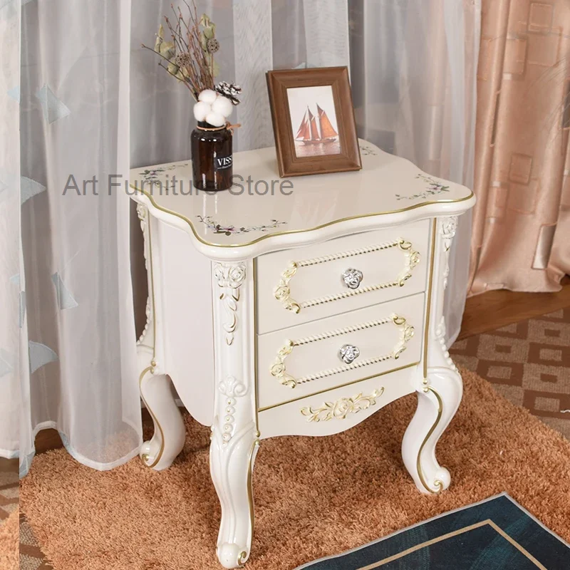 

Gold Minimalist Nightstand Nordic Aesthetic Luxury Drawers Night Table European Space Saving Mesitas De Noche Home Furniture