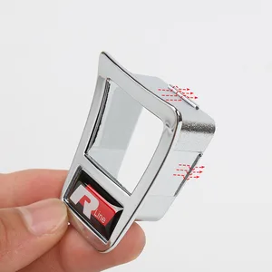 ABS-Auto Lenkrad-Garrison-Aufkleber, R-Logo-Zubehör für Volkswagen GTI R-Line Polo Golf Passat Scirocco Beetle Tiguan, 1PC 12 Hauptverkaufsfusca R -Linie - №1