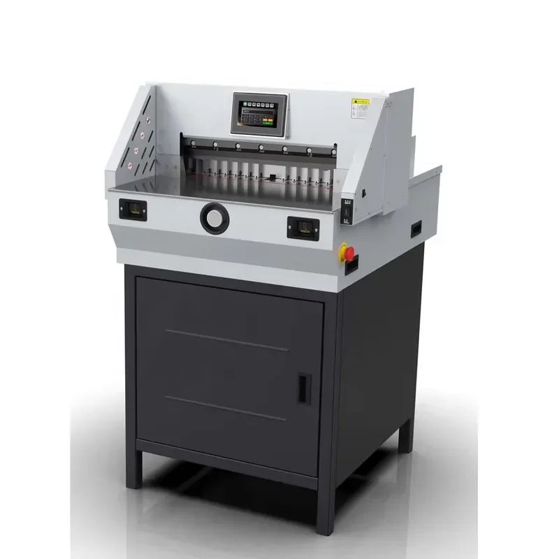 for QIKE E460T Fully Automatic Electric 460mm Wide Paper Cutter with 7 inch Touchscreen and Motor