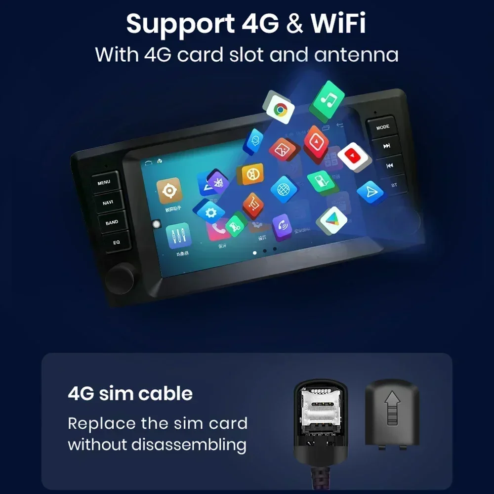 CHSTEK Autoradio Per Volvo S60 S40 V40 V70 XC70 XC90 2000-2004 Navigazione Bluetooth Senza Fili Carplay Android Auto WIFI 4G Stereo