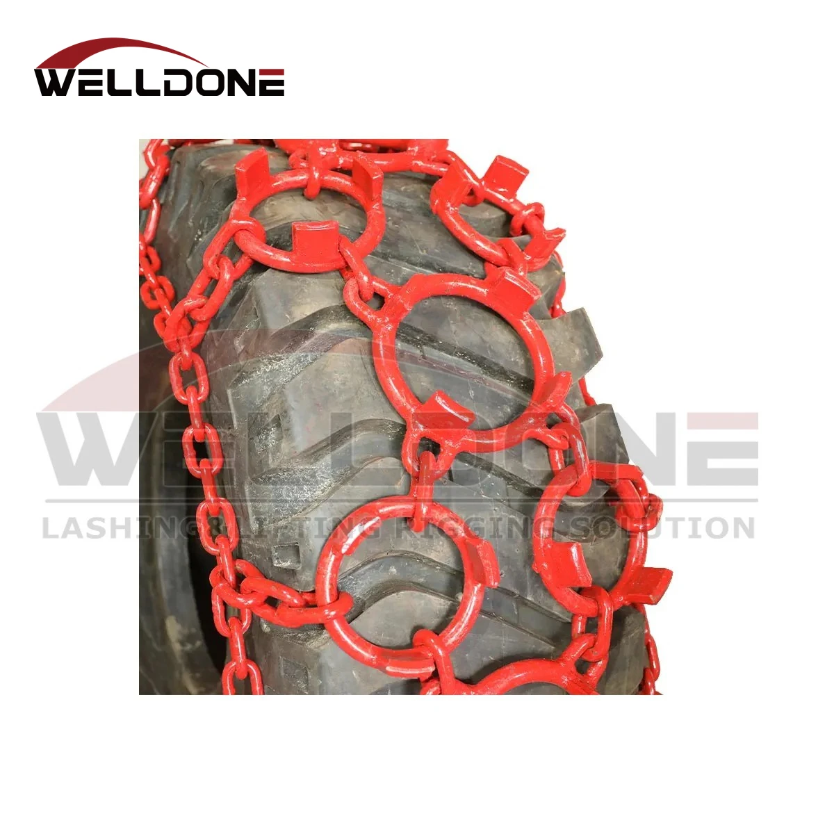 Alloy Steel Heavy Duty Forestry Skidder Multi Ring Tire Protection Snow Chain