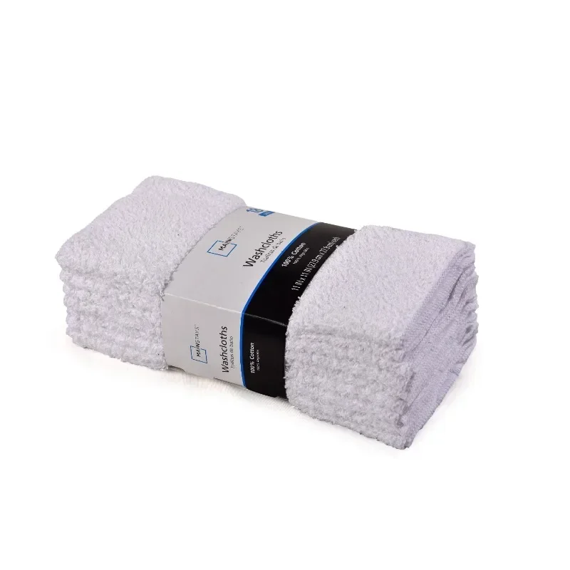 Pacote Mainvacation Washcloth, branco, 18 Pack