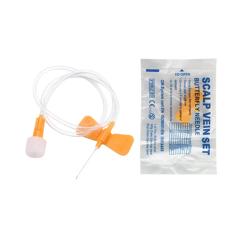 

Disposable Needle Sterile Scalp Vein Set 21G 23G 25G Pet Medical Double Wings for Infusion Set