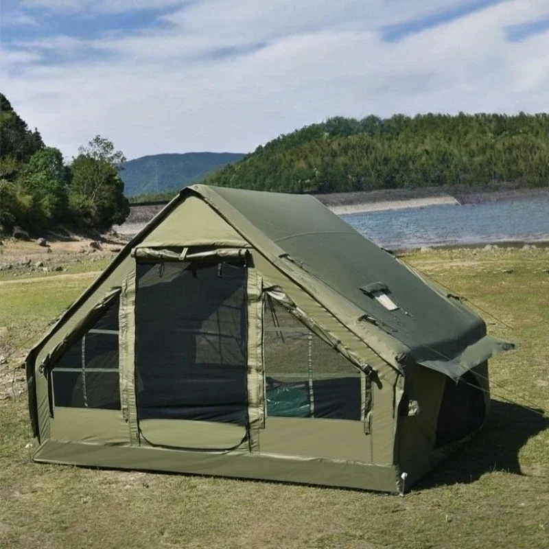 

Inflatable tent, outdoor camping waterproof, windproof, sunshade and sunscreen 600D Oxford cloth tent