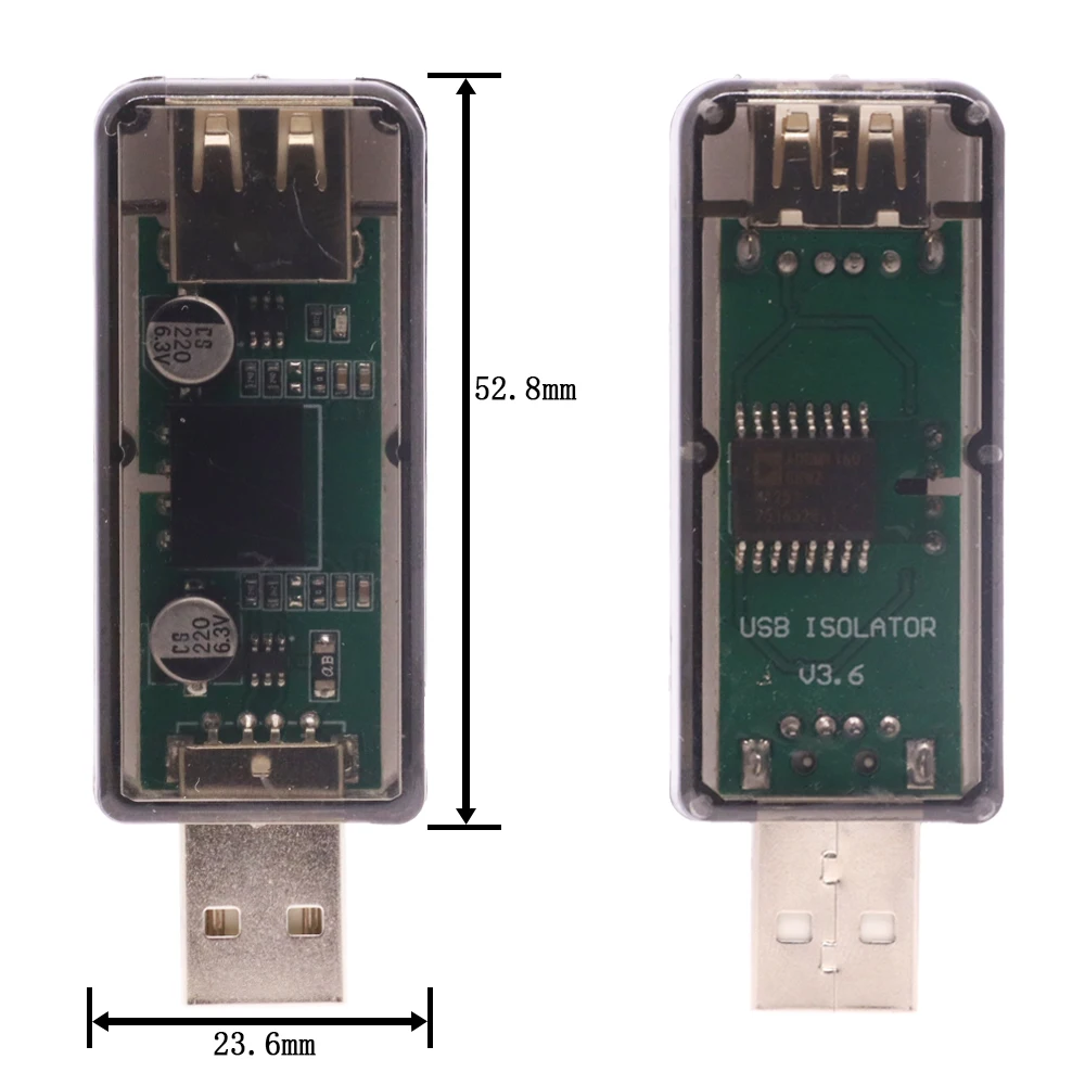 1500V ADUM3160 Digital Signal Audio Power Isolator USB to USB 2.0 Audio Signal Isolator 12Mbps 1.5Mbps