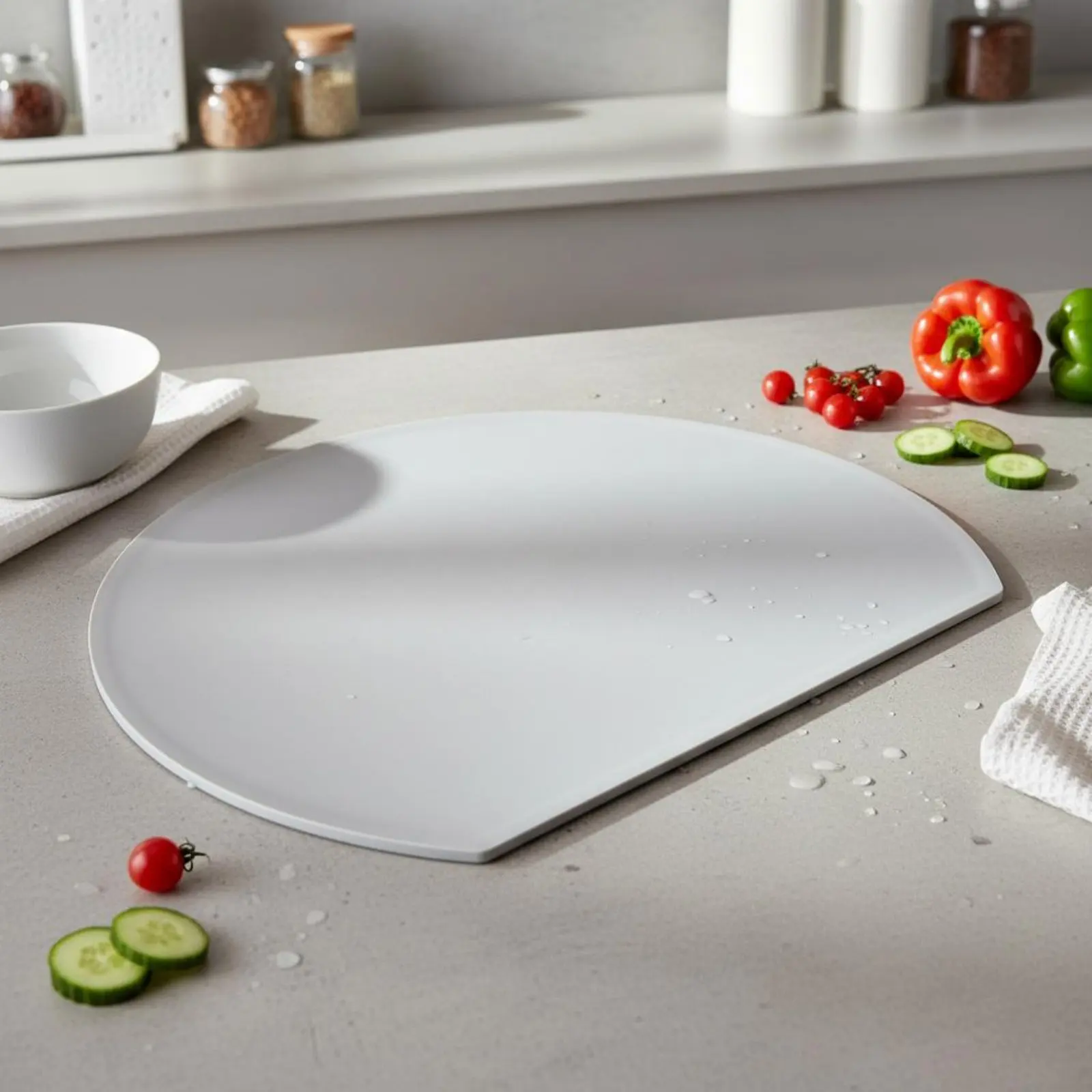 Flexible Cutting Mat Blade Gentle Flexible Chopping Mat Food-Safe Plastic Food Prep Board Dishwasher Safe Food-Safe Plastic