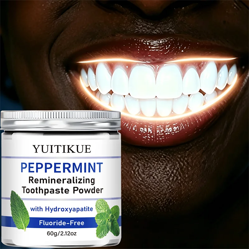 Hydroxyapatite Toothpaste - Peppermint Tooth Powder Hydroxyapatite Deep‑Clean Teeth