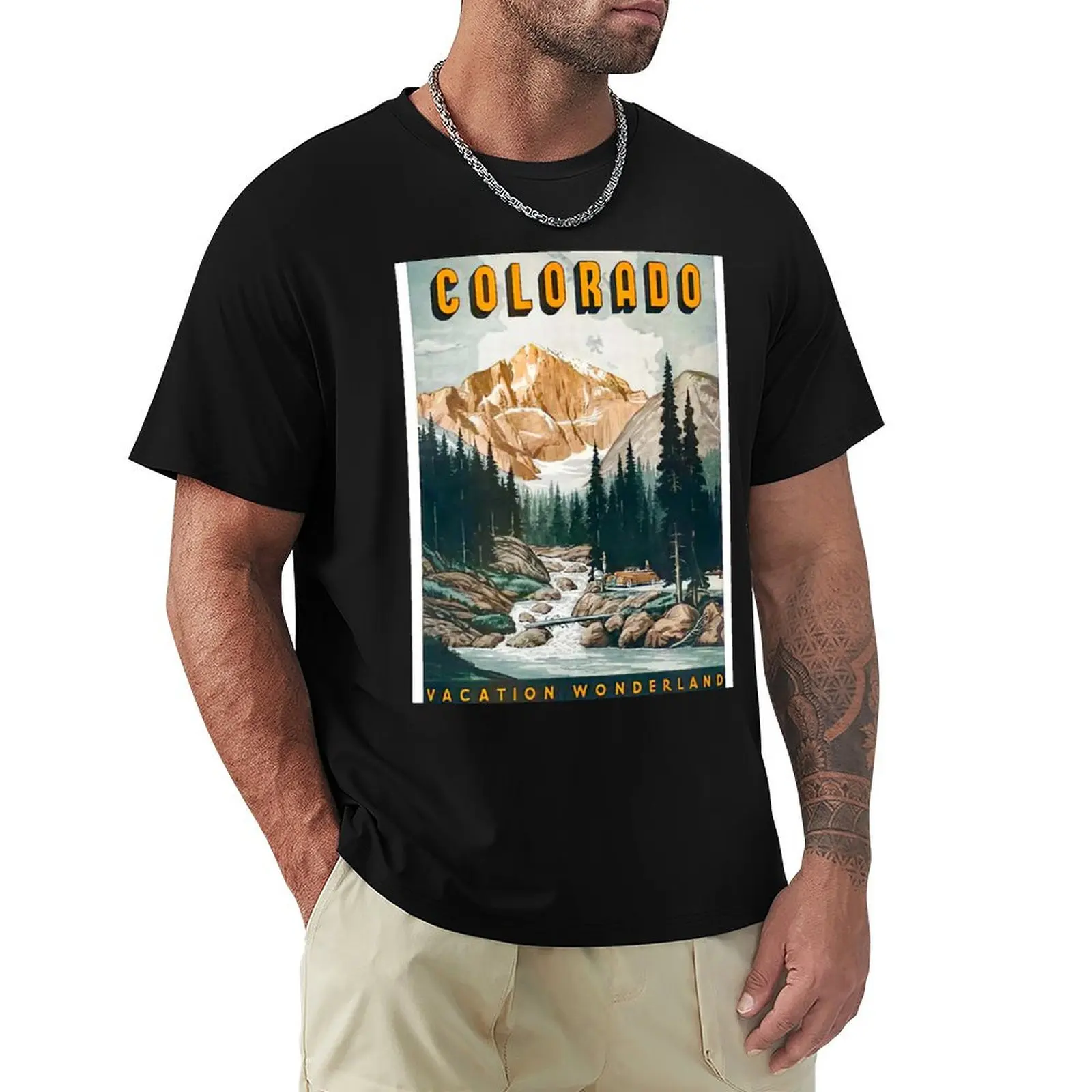 Wonderland Colorado Vacation T-Shirt man t shirts high quality luxury brand T-Shirt