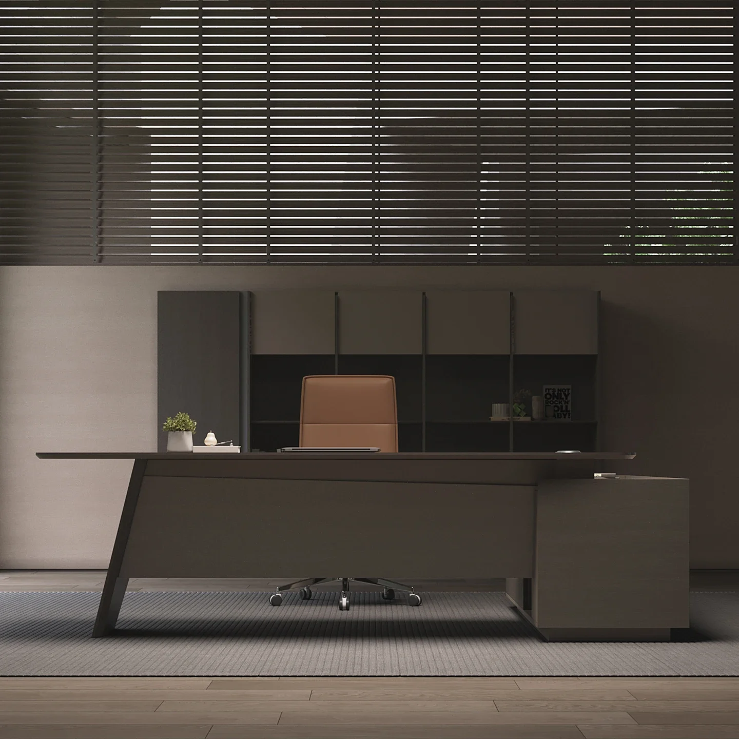 Boss office desk and chair combination modern high-end manager office large desk single small supervisor desk