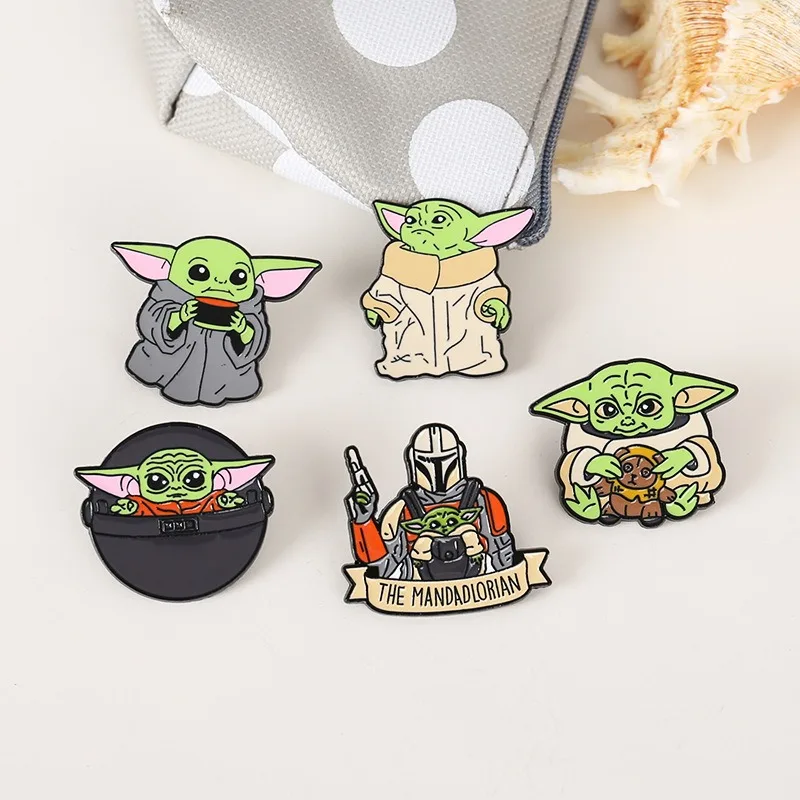 

Набор из 5 креативных значков-брошей «Звездные войны»: модные декоративные аксессуары для одежды, рюкзаков и сумок