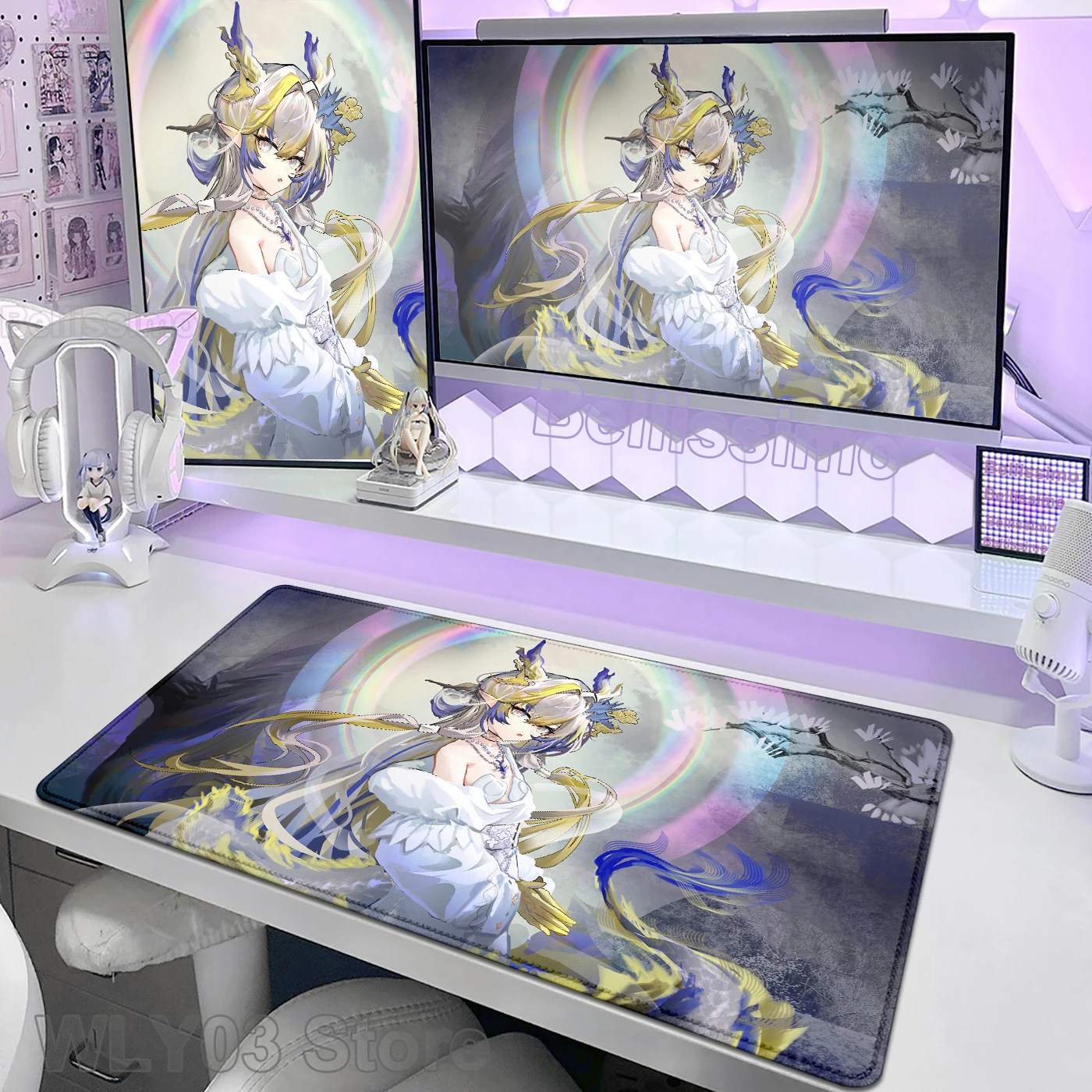 

Arknights Shu Mouse Pad Gaming Mousepad Computer Deskpad Keyboard Pad Extended pad Rubber Mat Desk Cabinet Carpet pc accessories