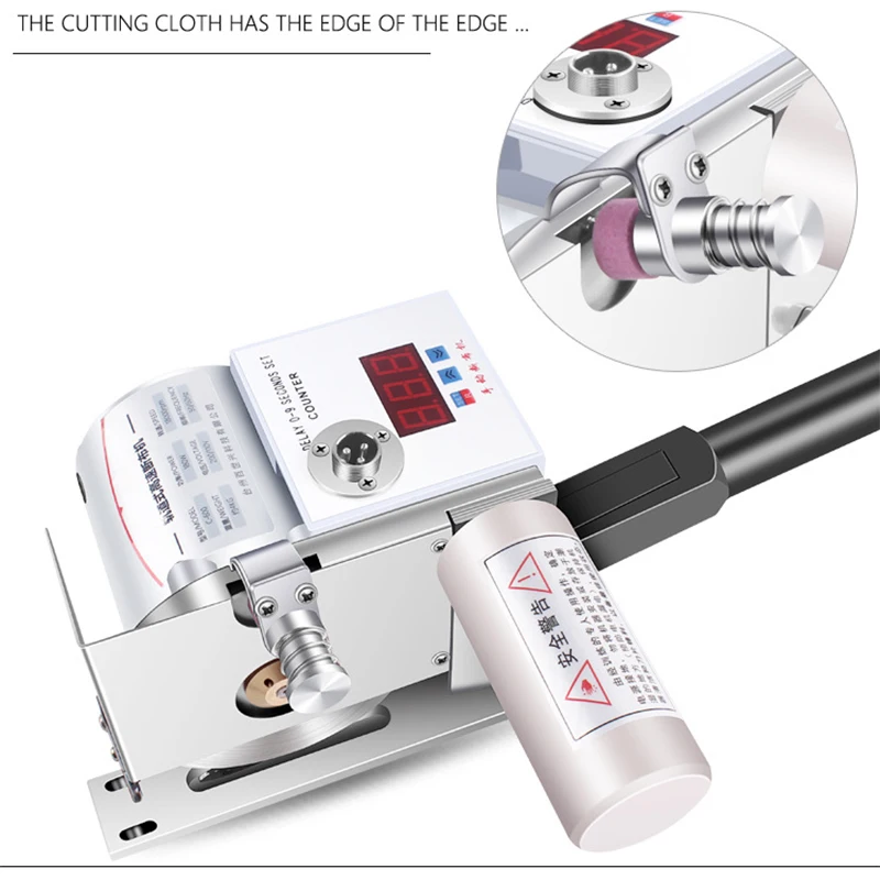 

Automatic Electric Fabric Cutter Full Track Cloth Cutting Machine With Delay Counter