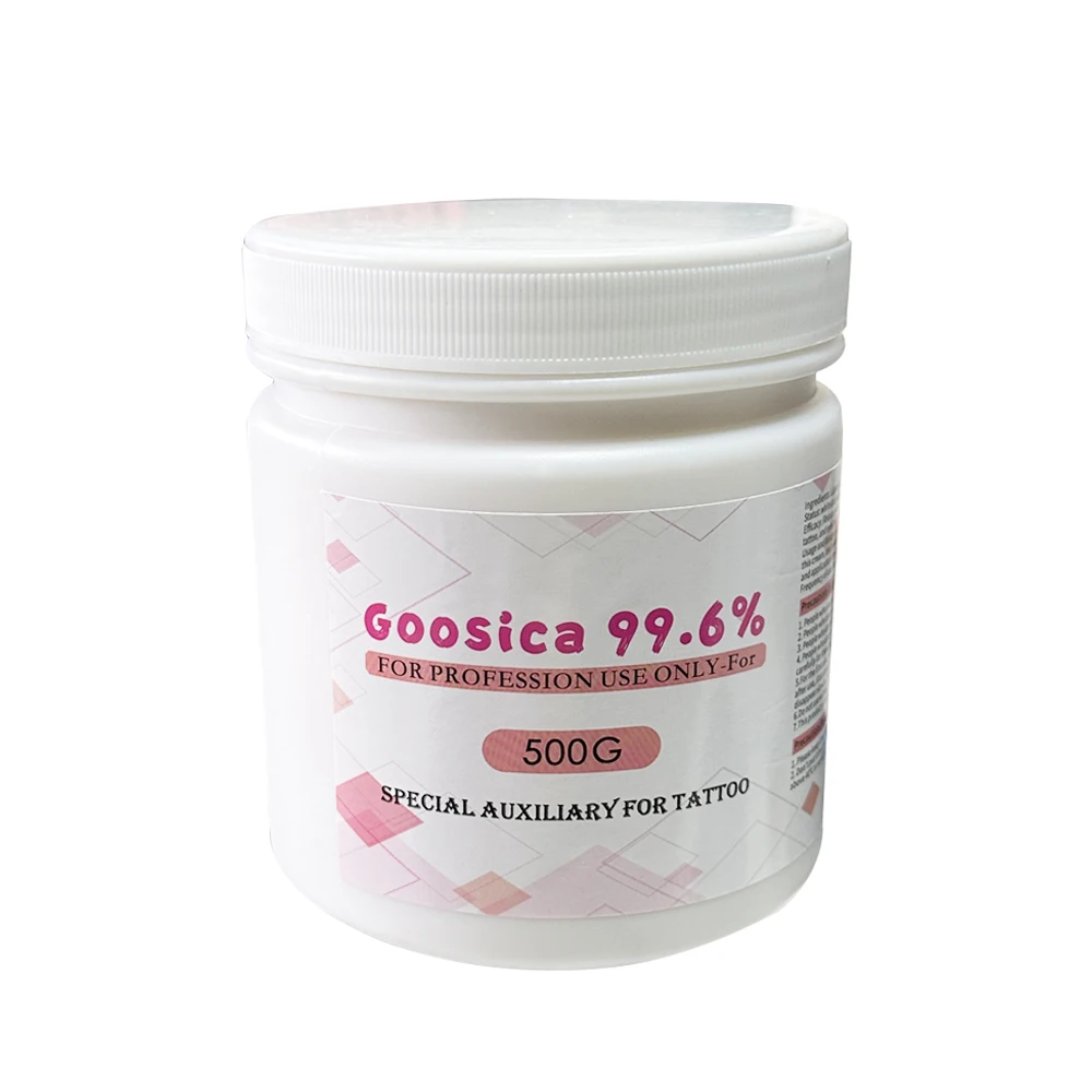 New 99.6% Goosica Tattoo Cream Before Permanent Makeup Eyebrow Lips Microblading Piercing Auxiliary Cream 500g