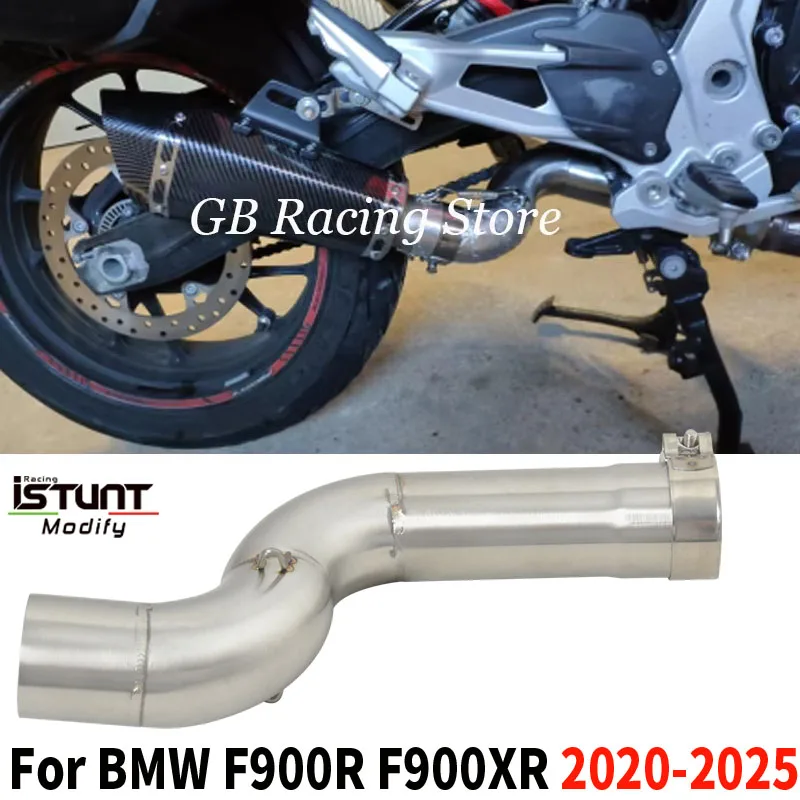 Slip On For BMW F 900 R F900XR 2020 - 2025 Motorcycle Exhaust System Espace Moto 50.8MM Stainless Steel Middle Link Pipe