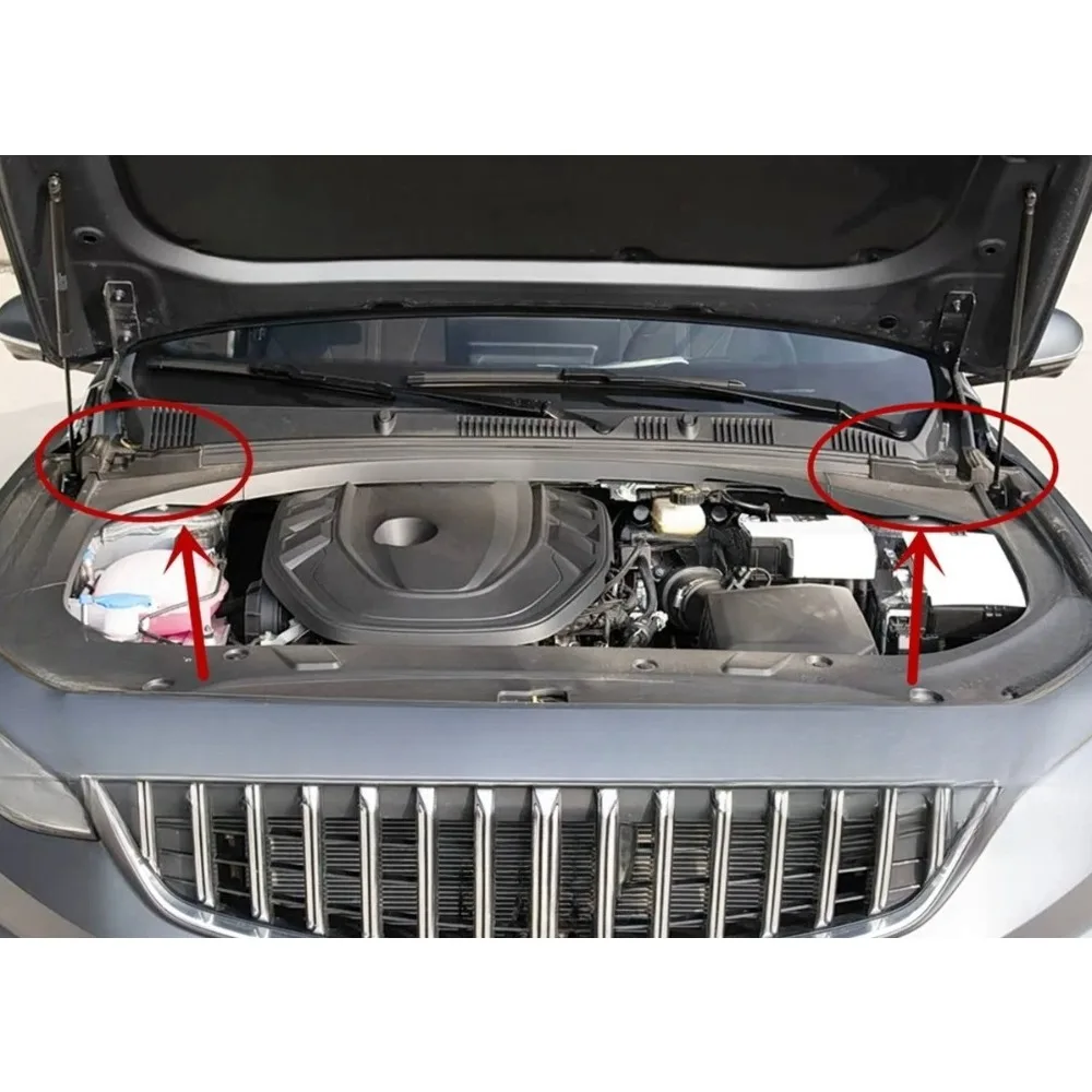 Front Engine Compartment Deflector Rain Catcher Sponge Cover Foam Buffer Block Accessories for Geely Preface
