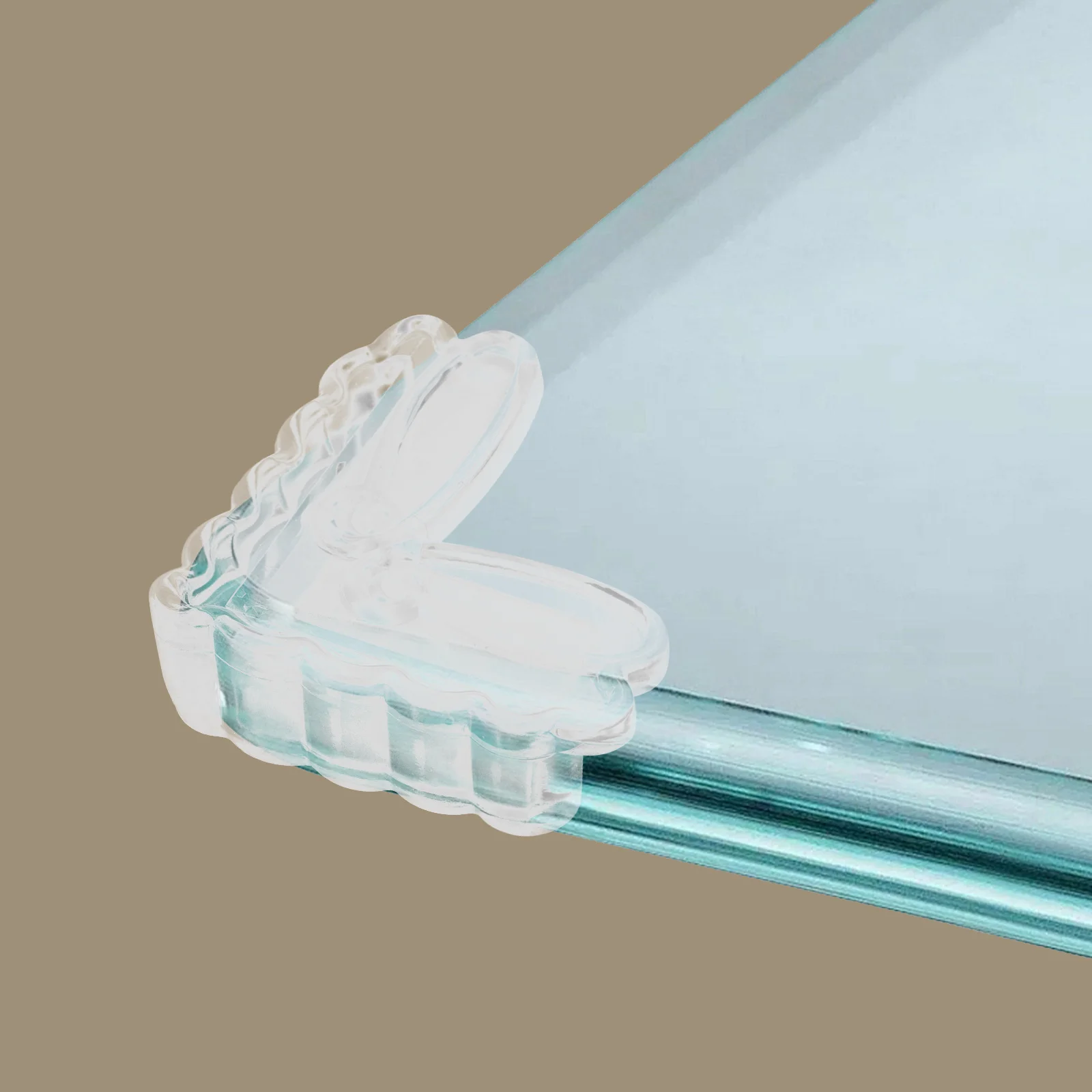 

10Pcs Transparent Corner Guards Baby Proof Adhesive Edge Protectors for Table Desks Cabinets Safe Furniture Cover