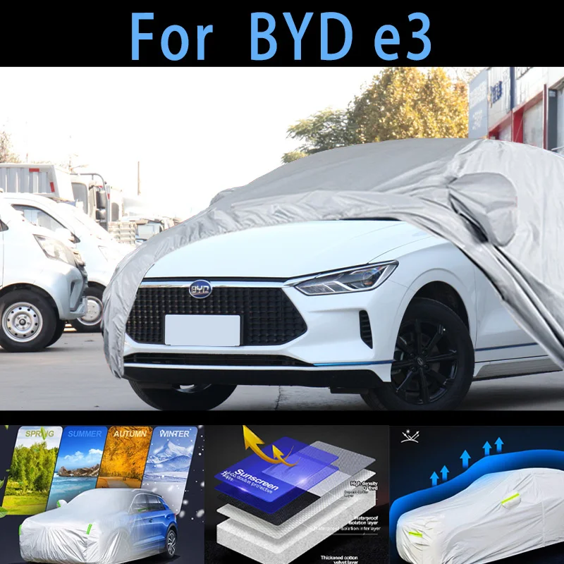 

For BYD e3 Outdoor Protection Full Car Covers Snow Cover Sunshade Waterproof Dustproof Exterior Car cover protection