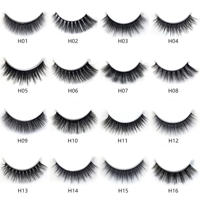NEU 5 Paar Handgefertigte 3D Nerzwimpern Kurze Falsche Wimpern Kreuzförmig Unordentlich Dicht Natürlich Augenwimpern Bühnen-Make-up Falsche Wimpern – Detail 1