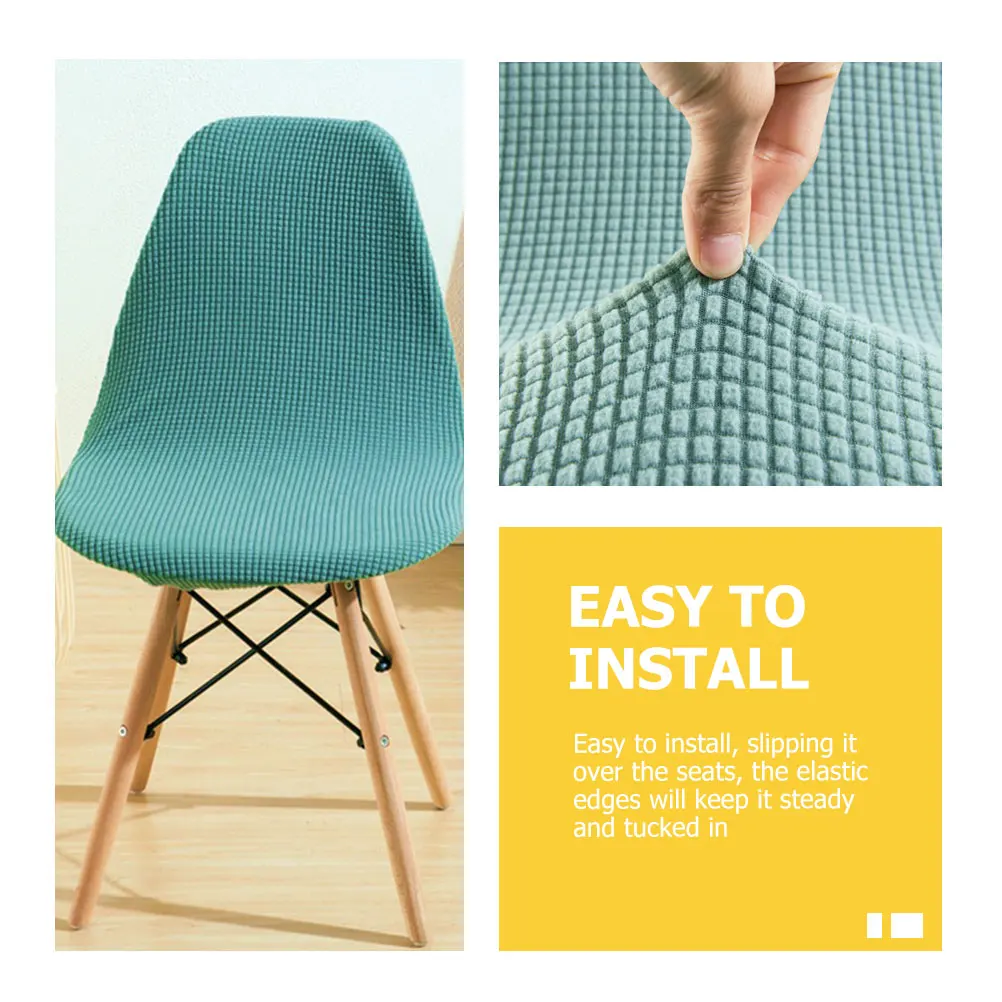 

Elastic Corn Chair Cover Armless Polyester Stretch Slipcovers for Office Computer Chair Dust Proof Long Lasting