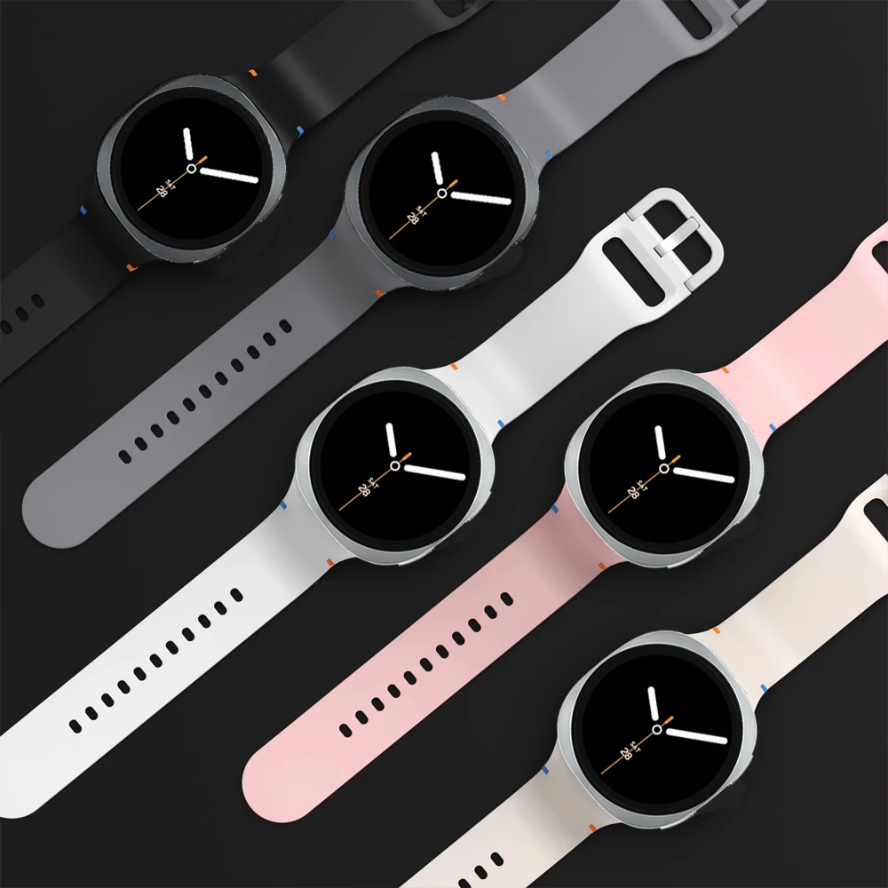 Official Sport Straps for Samsung Galaxy Watch 8/8 classic 46mm 44mm 40mm Wristband Blet Bracelets correa Galaxy Watch 8 Band