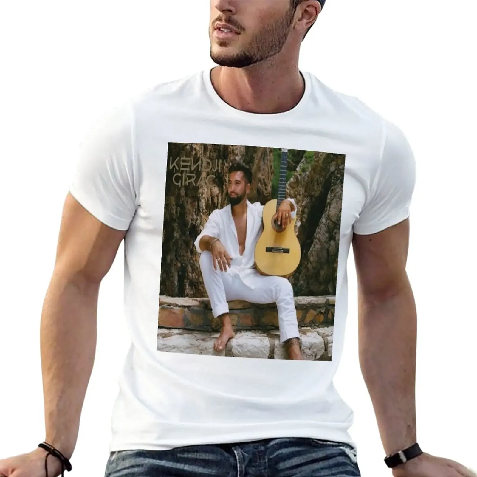 New kendji Girac T-Shirt kawaii clothes custom t shirts mens graphic t-shirts 2024 new arrival round neck cotton heavyweight hot