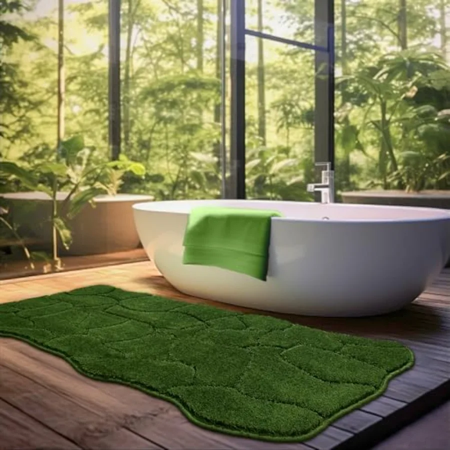 

Large Bathroom Rugs Runner 22x47 Inch Long Bath Mats Non Slip Soft Absorbent and Quick Dry Microfiber Bath Rugs for Bathroom De