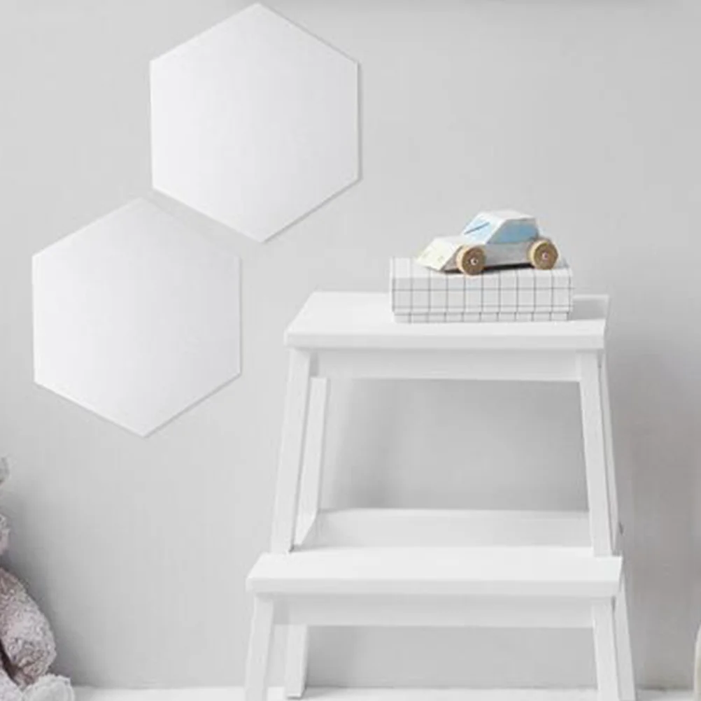 

12 Pcs Panel Wall Mount Decorative Decoration Hexagon Acoustic Panels Sound White Polyester