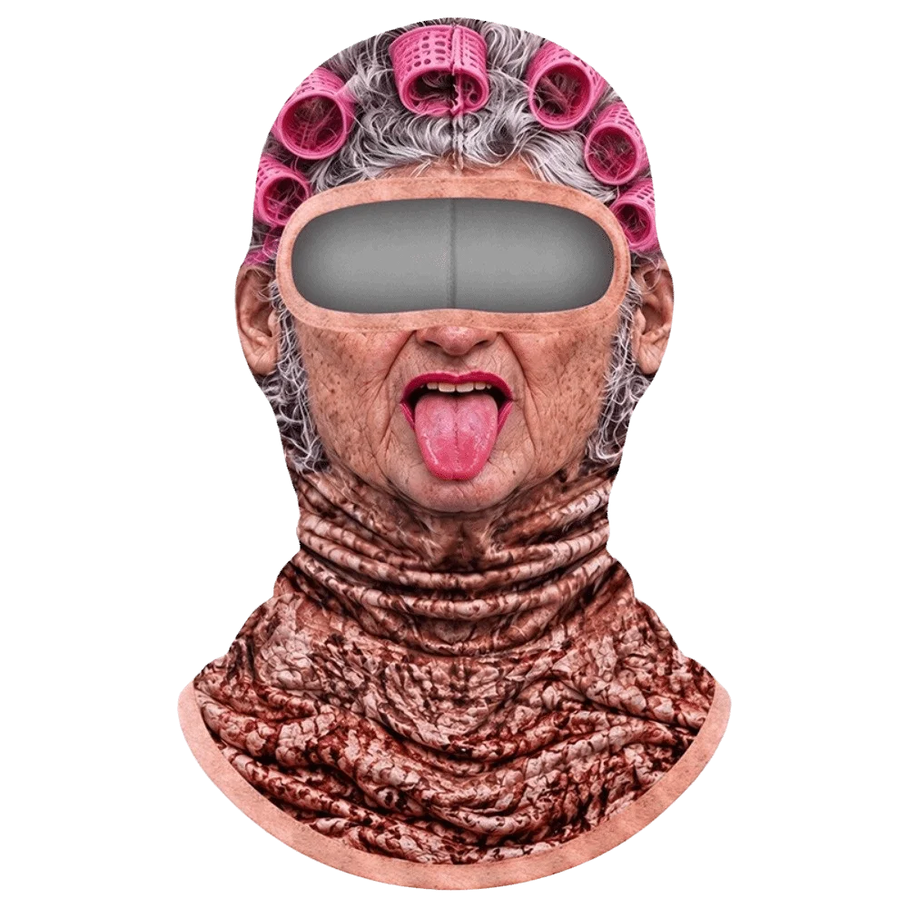 New Thin Thick Optional Cycling Neck Gaiter Breathable Funny Full Face Mask Sun Protection Elastic Helmet Liner Hood Cosplay