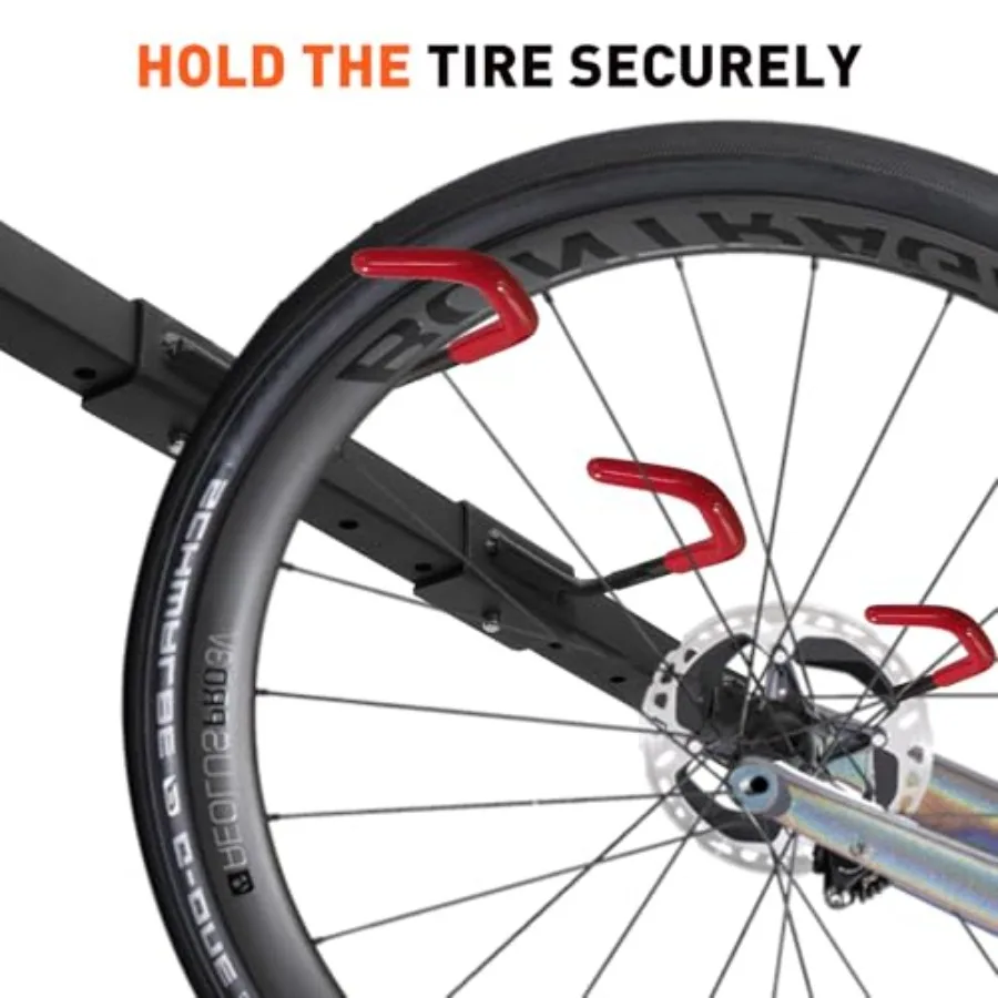 독립형 자전거 거치대 자전거 보관대 수직 자전거 스탠드 최대 5대 헬멧 홀더 포함 견고한 강철 자전거 거치대 가정용