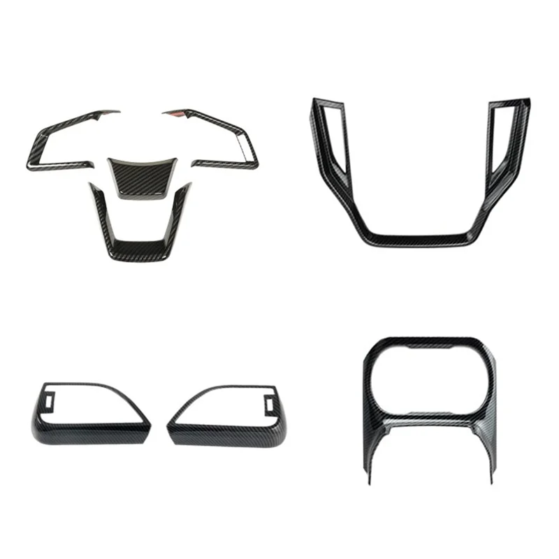 

AC54-Carbon Fiber For Subaru Outback Legacy 2021-2023 Center Console Navigation+Side AC Vent+Cup Holder+Steering Wheel Cover