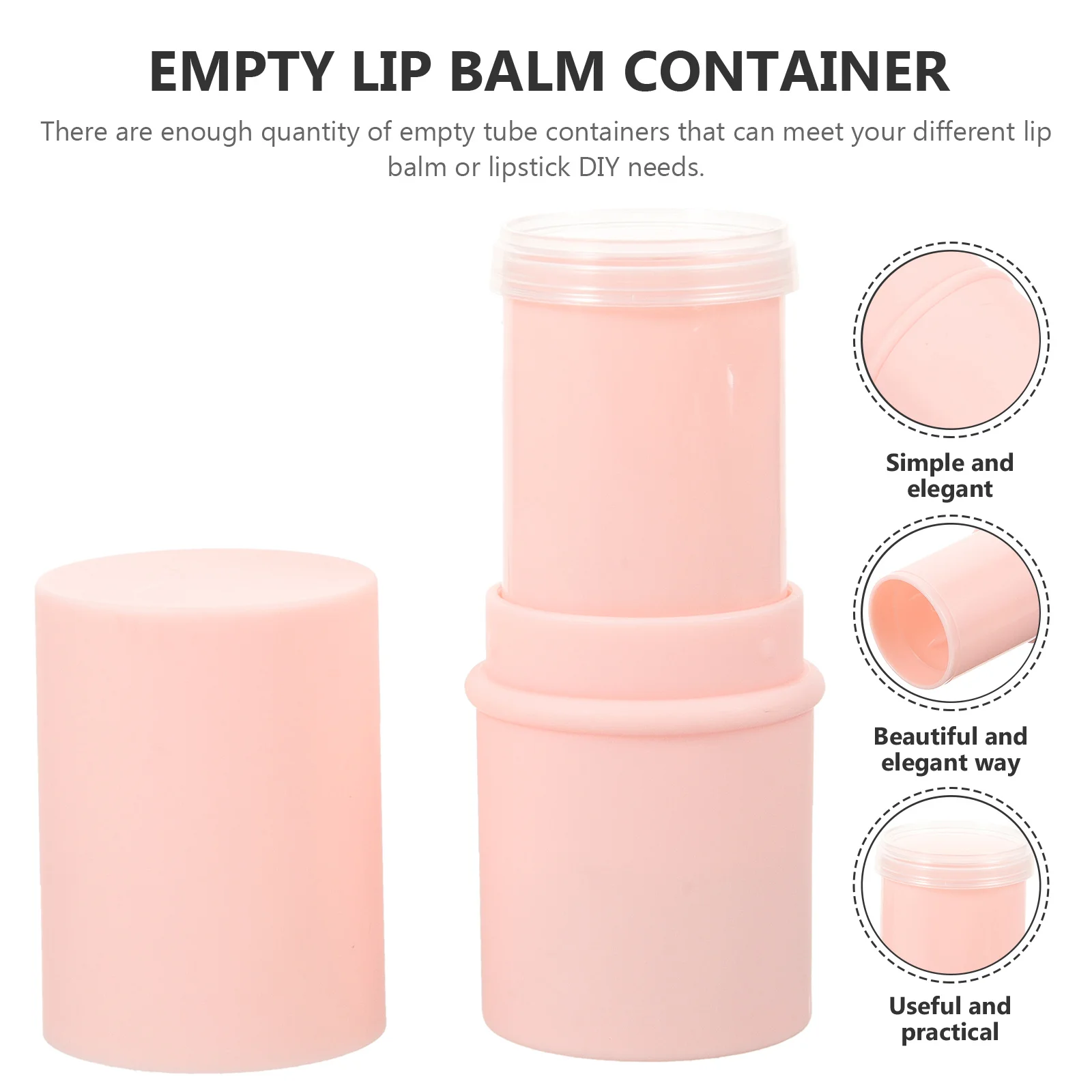 

6Pcs DIY Lipstick Tubes Empty Portable Lip Balm Containers Refillable Lip Gloss Holder Makeup Storage Lipstick Holder
