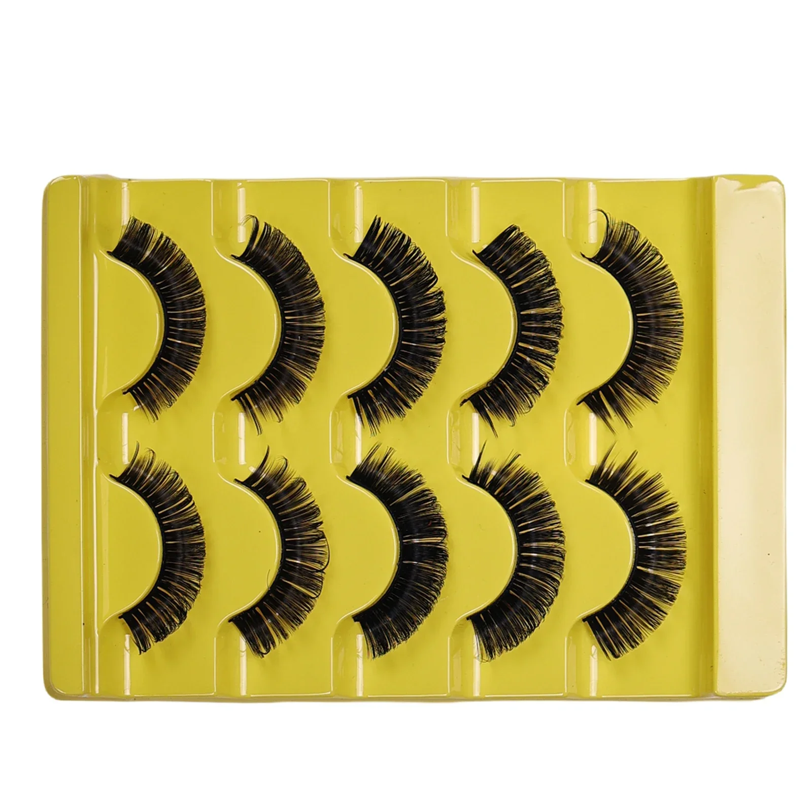 ขนตาปลอม 5 คู่ ขนตาปลอมแบบรัสเซีย ขนตาปลอมแบบฟู เหมาะสำหรับผู้เริ่มต้น ใส่ในงานปาร์ตี้ทุกวัน