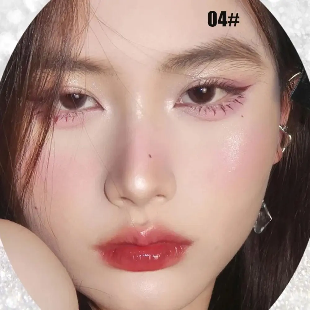 New Love Angel Monochrome Powder Highlighter High Gloss Peach Glitter Bronzer Highlight Long-lasting Makeup Makeup Palette