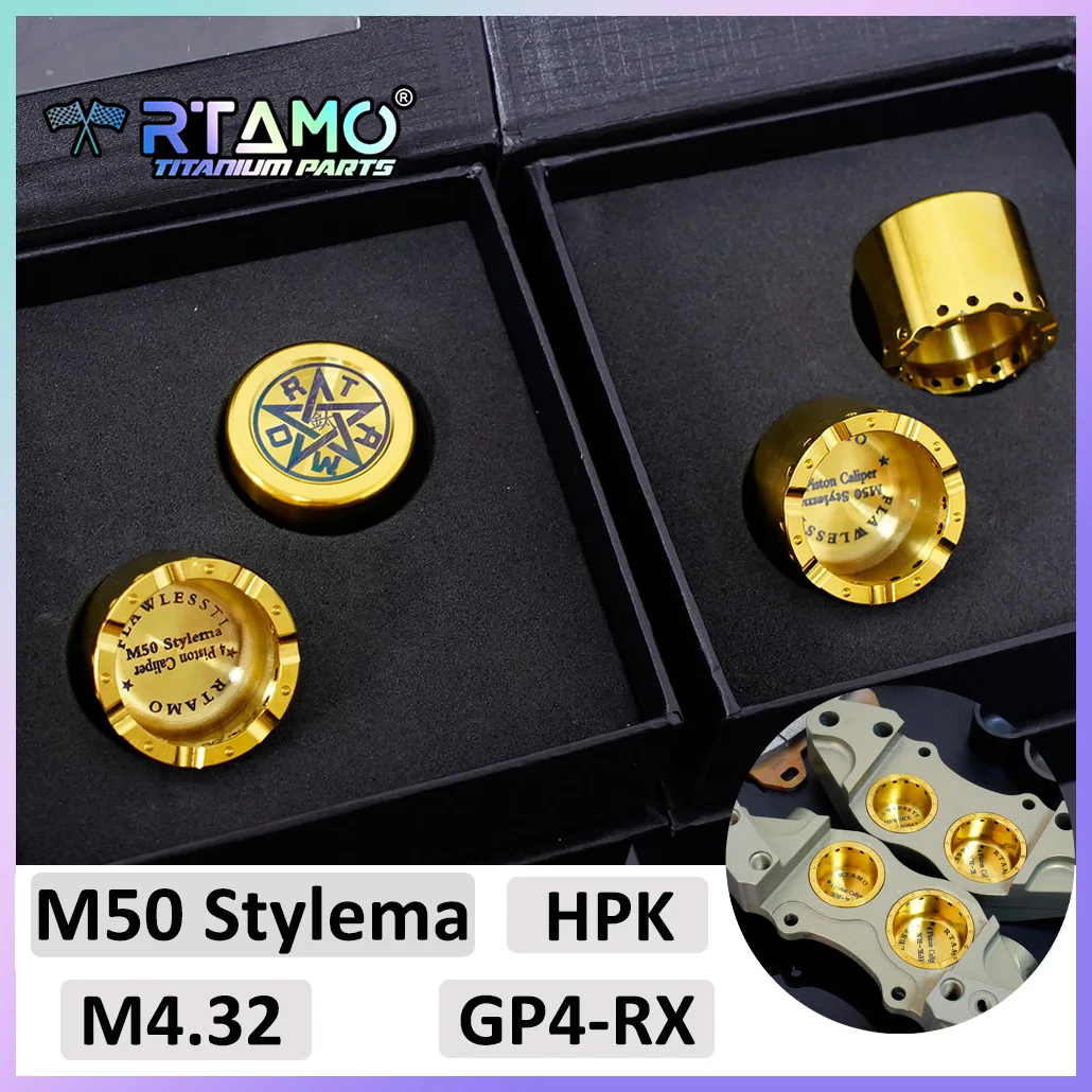 RTAMO Gr5 Titanium Caliper Piston for Brembo M50 Stylema /M4.32 /GP4-RX /HPK Caliper