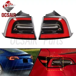 Rear Tail Light Brake Lamp LEFT/RIGHT For Tesla Model 3/Y 2021-2023 1502086-00-D 1502087-00-D (4-Pin)