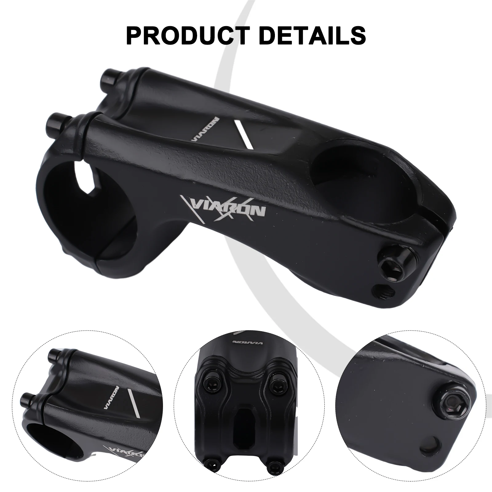 Mountain Bike Handlebar Stem 31 8mm x 70mm Length 17 Degree Angle for Bikes with For 28 6mm Fork Compatibility