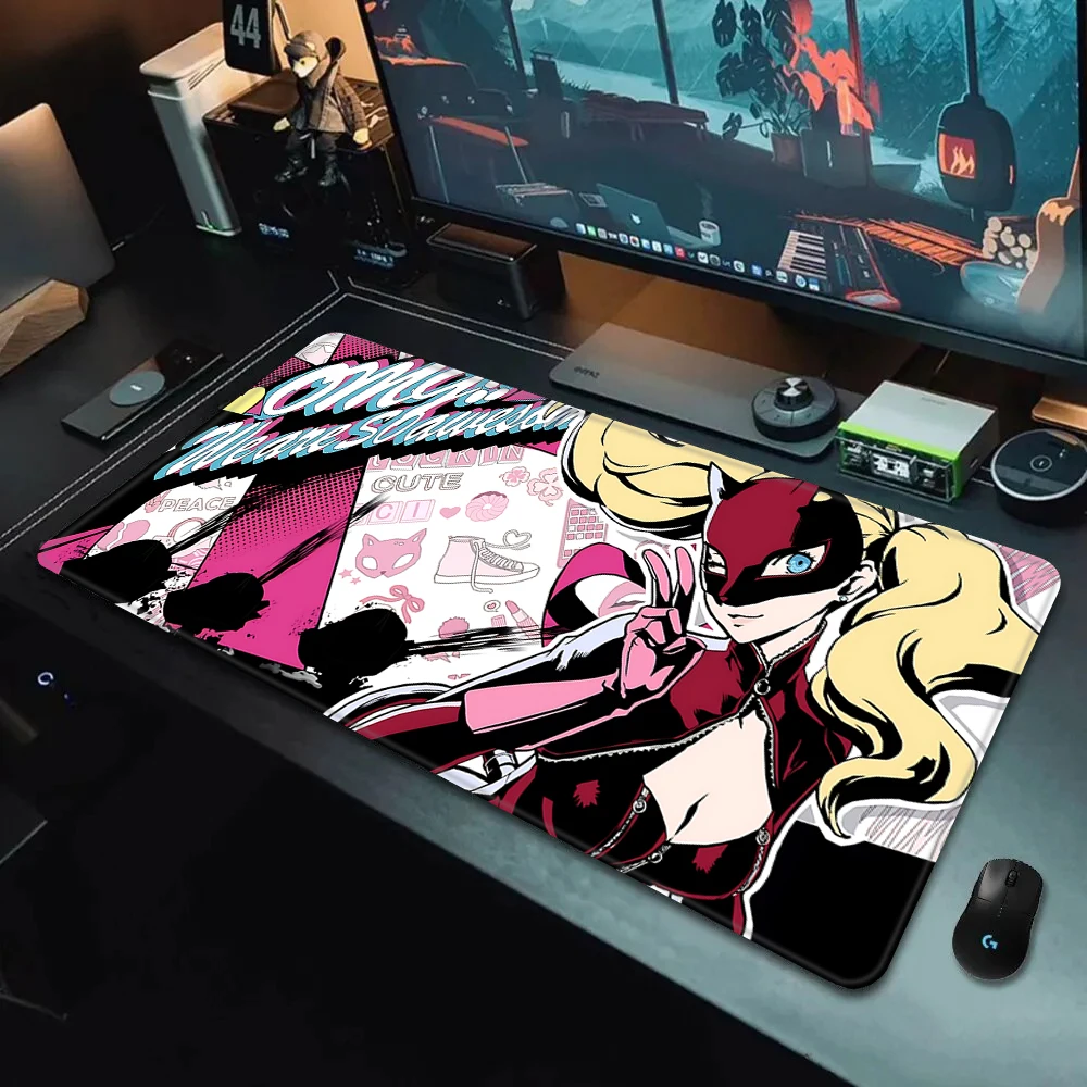 Persona 5 Mousepad HD Printing Computer Gamers Locking Edge Non-slip Mouse Pad XXL90x40cm Keyboard PC Desk Pad