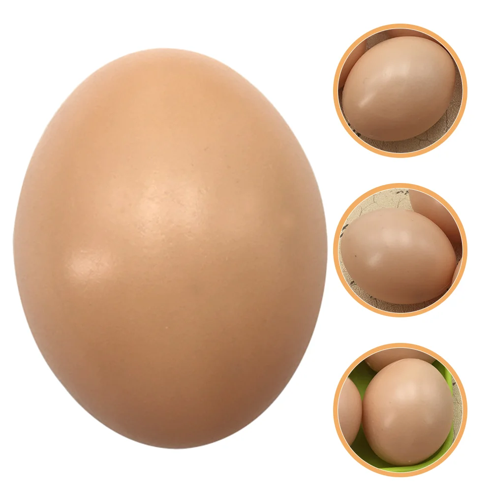 20 Pcs Imitation Fake Eggs Decorative Filling Craft Pp Kitchen Artificial Chicken