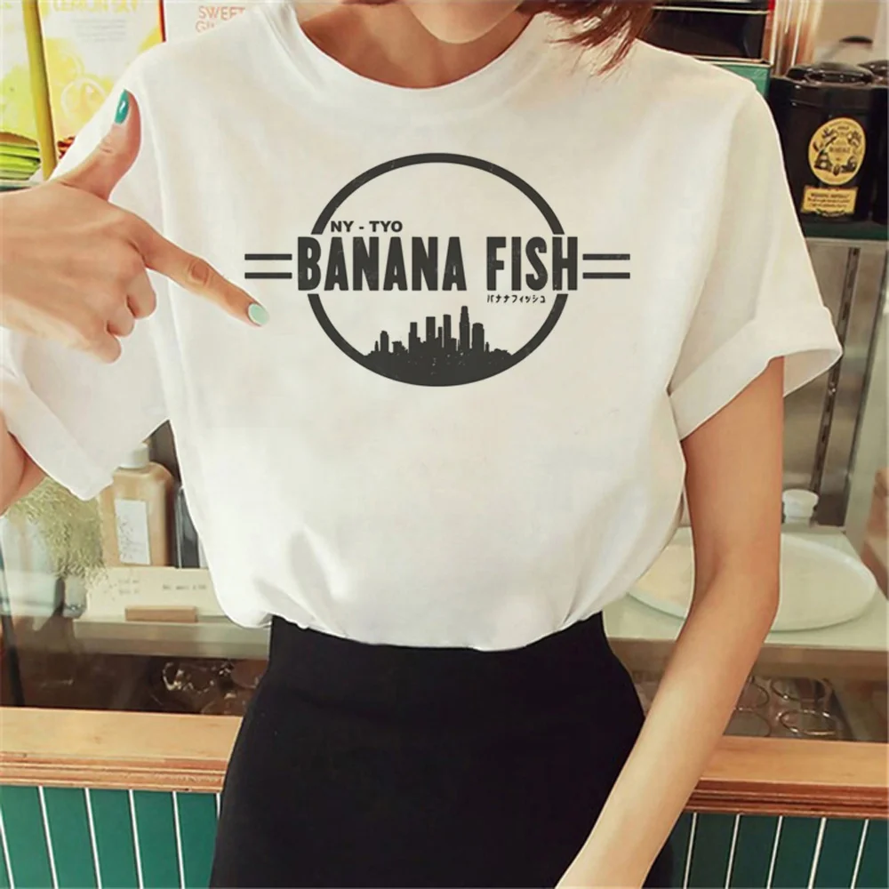 Banana Fish top women Y2K anime comic t shirt girl designer streetwear harajuku clothes