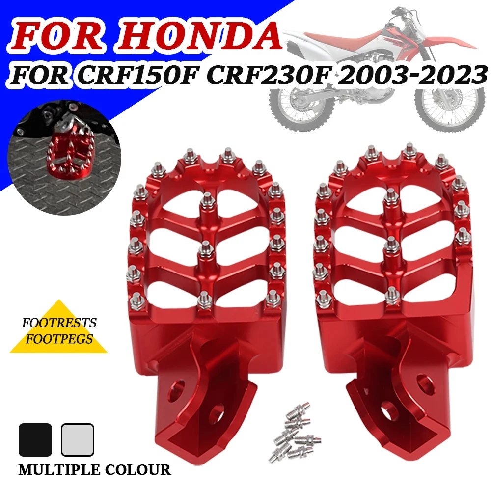 For Honda CRF150F CRF230F CRF 150 230 F CRF 150F 230F 2016 2017 2018 2019 Motorcycle Footpegs Footrest Foot Rests Pegs Pedals