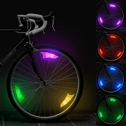 LED Bicycle Spoke Light Waterproof Road Bike Wheel Lights Night Riding Safety Warning Spokes Lamp Bike Decor Bicycle Accessories