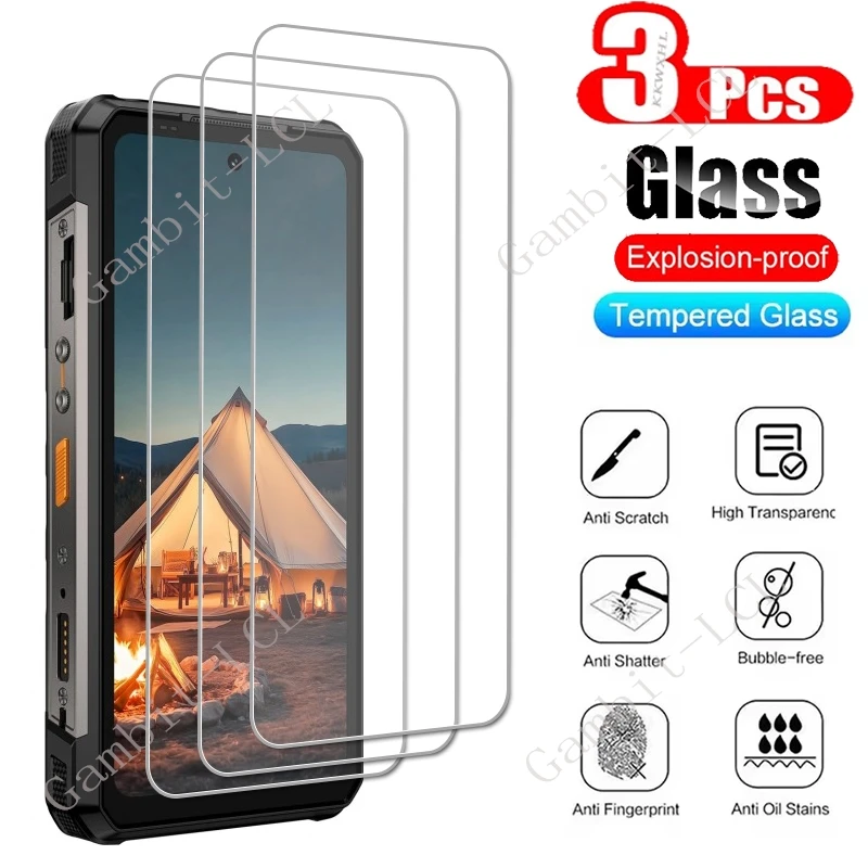 3 ชิ้น สำหรับ Ulefone Armor 28 Pro Ultra 26 30 33 34 X16 25T Mini 20 20T Note 18 19 20 21 16 15 ฟิล์มกระจกนิรภัยป้องกันหน้าจอ