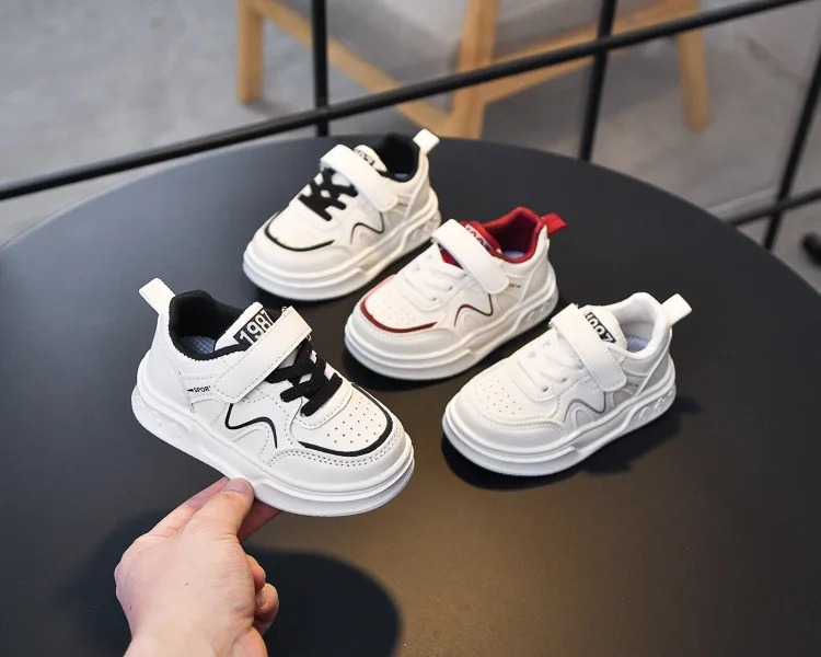 2026 Kinder-Sneaker: Modisches Design, Weiß, Rutschfest, Freizeitschuhe für Jungen und Mädchen, Atmungsaktive Turnschuhe, Kleinkinder-Outdoor-Schuhe – Detail 4