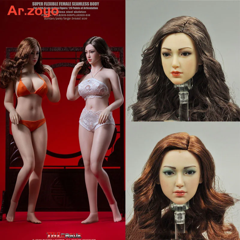 

TBLeague 1/6 S38 S39 Pale/Whest Color European and American Female Head Sculpture For 12inch TBL PH Body Figures