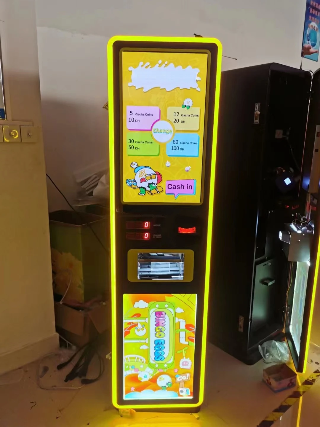 appearance bill to coin exchange self-service vending game center machine