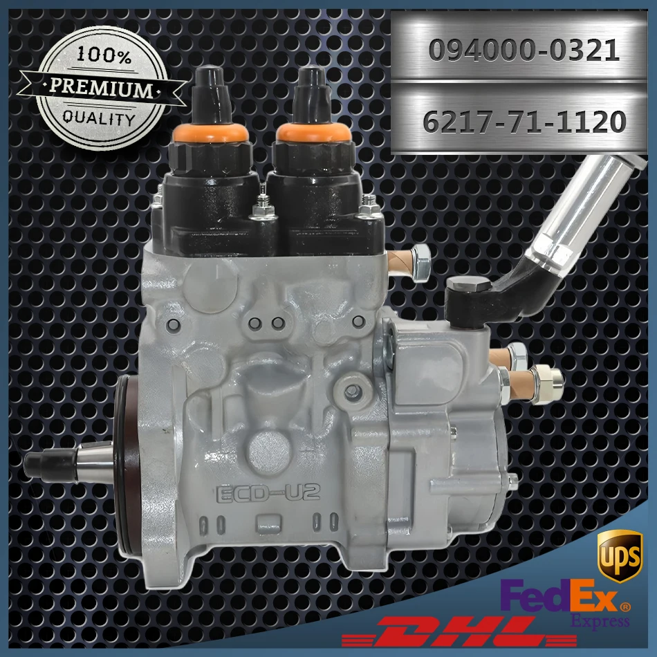 

Diesel Fuel Pump 094000-0321 094000-0323 6217-71-1120 6217-71-1122 for Komatsu SAA6D140E-3 Engine PC750 Excavator D275 Bulldozer