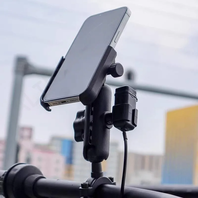 

New Motorcycle Bicycle Phone Holder Gps Bracket Cellphone Stand Moto Rearview Mirror Handlebar Mount Compatible For